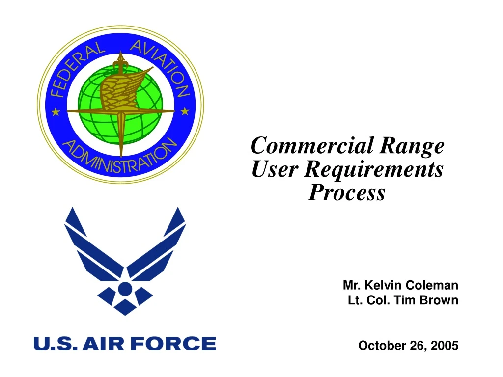 commercial range user requirements process