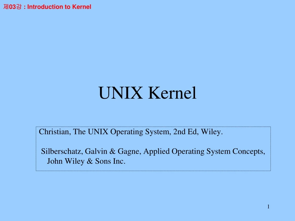 unix kernel