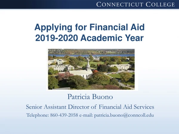 Applying for Financial Aid 2019-2020 Academic Year