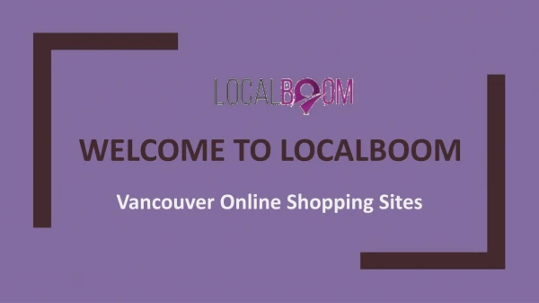 welcome to localboom