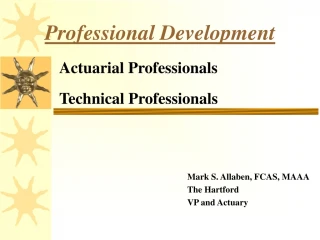Professional Development - slide 1
