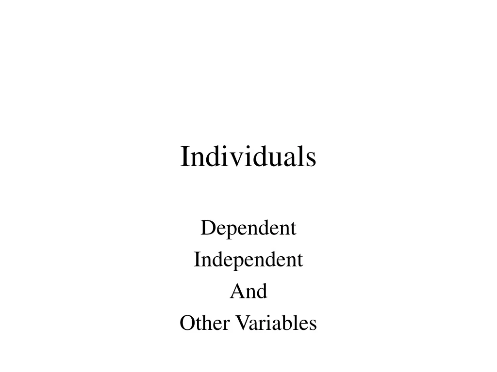 individuals
