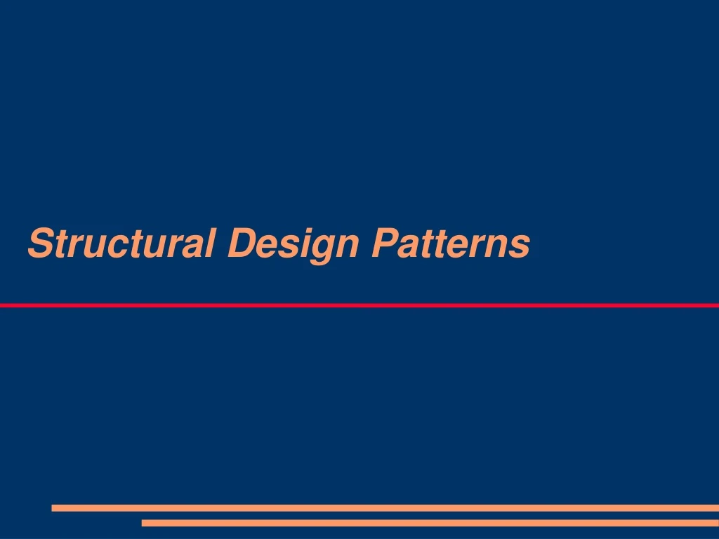 structural design patterns
