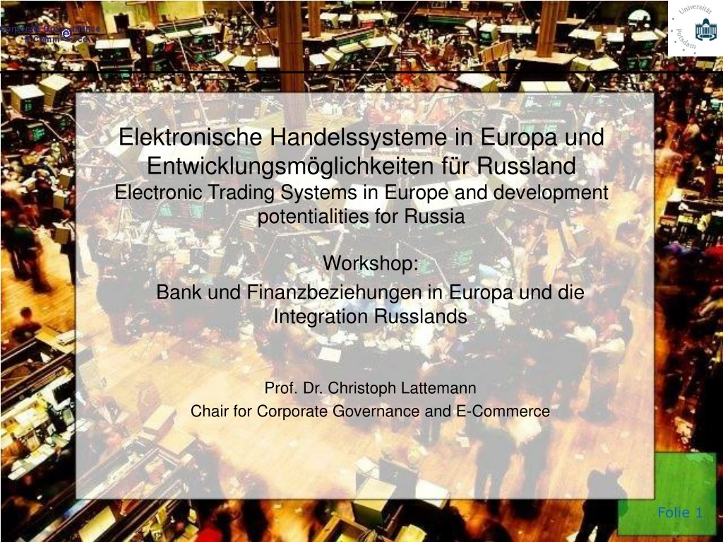 elektronische handelssysteme in europa