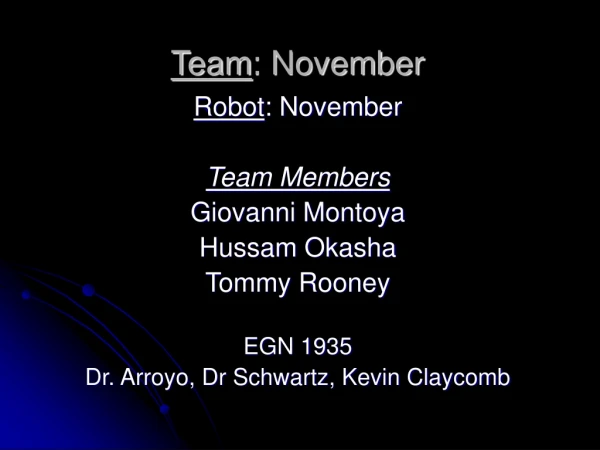 Team : November