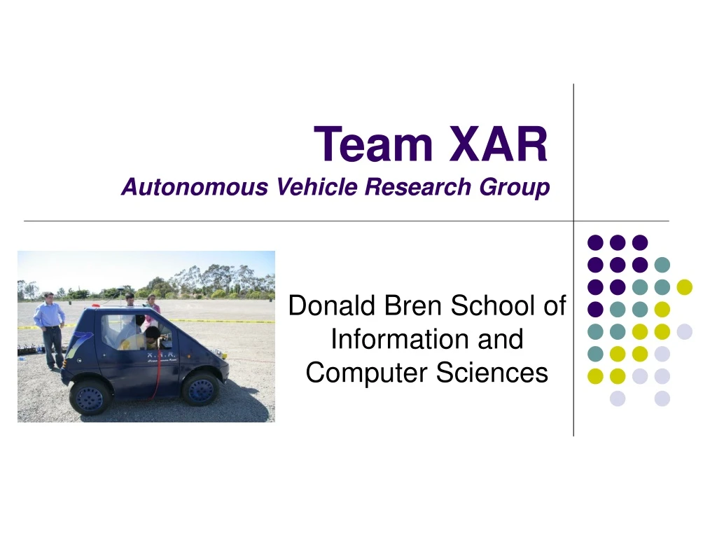 team xar autonomous vehicle research group