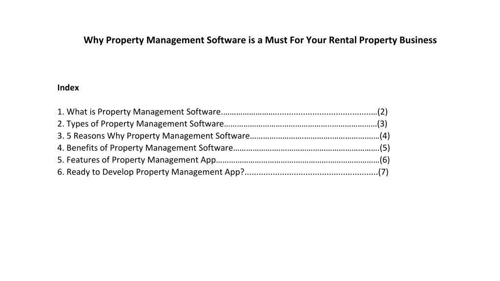 why property management software is a must for your rental property business