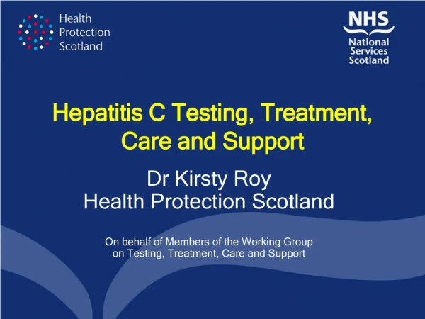 Hepatitis C Testing, Treatment, Care and Support