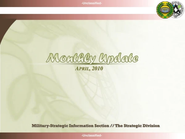 Military-Strategic Information Section // The Strategic Division