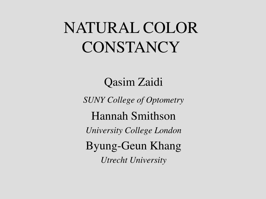 natural color constancy