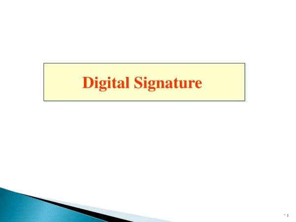 Digital Signature