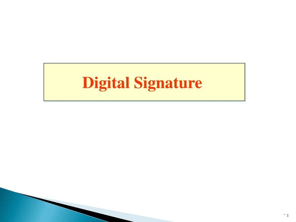 digital signature