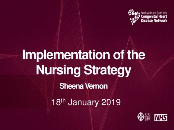 Implementation  of the  Nursing Strategy Sheena Vernon