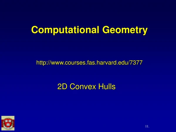 Computational Geometry courses.fas.harvard/7377