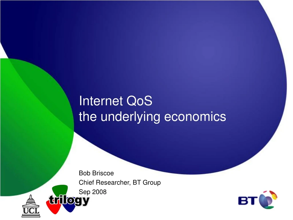internet qos the underlying economics