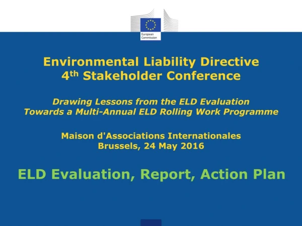ELD Evaluation, Report, Action Plan