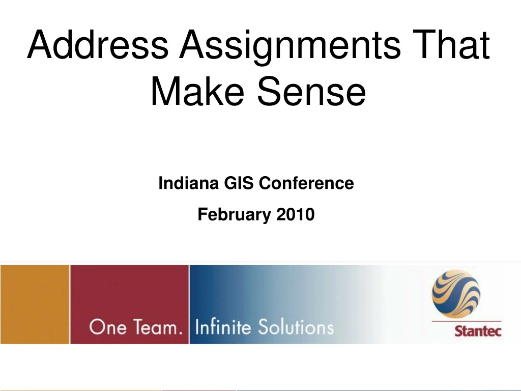 address assignments that make sense