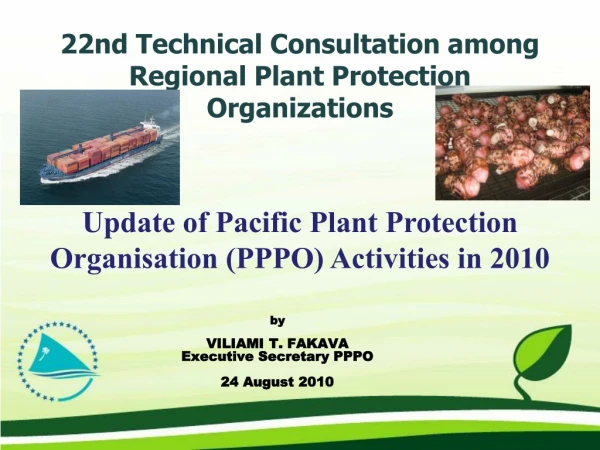22nd Technical Consultation among Regional Plant Protection Organizations