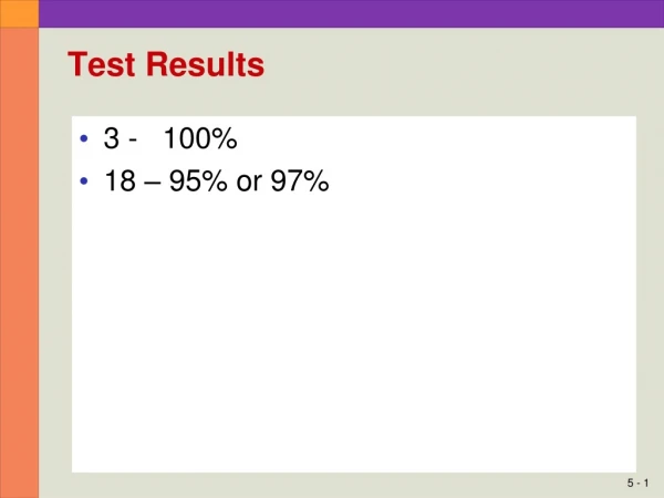 Test Results