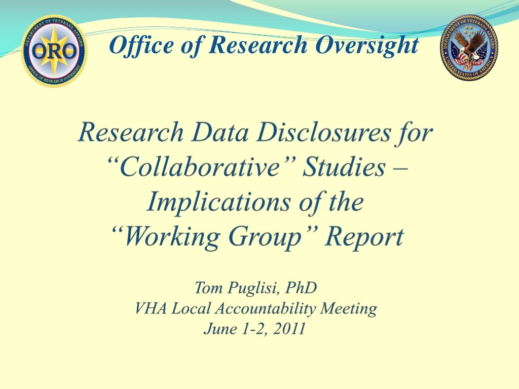research data disclosures for collaborative