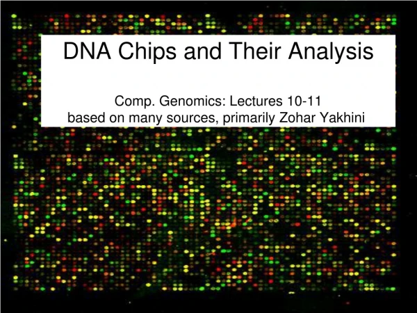 DNA Microarras: Basics