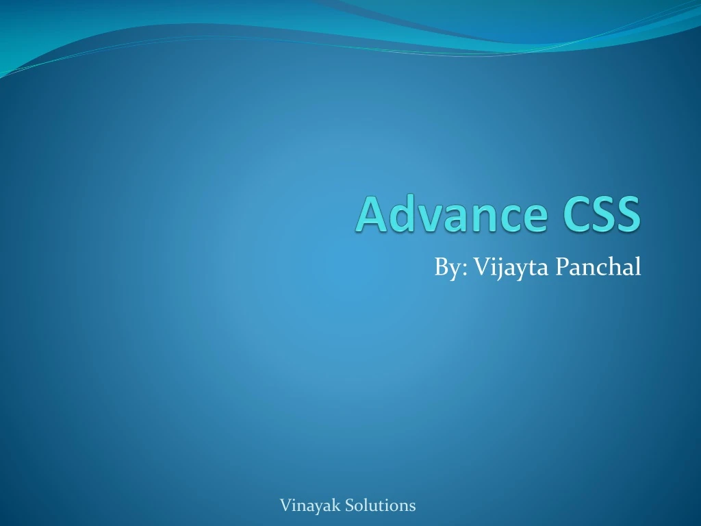 advance css