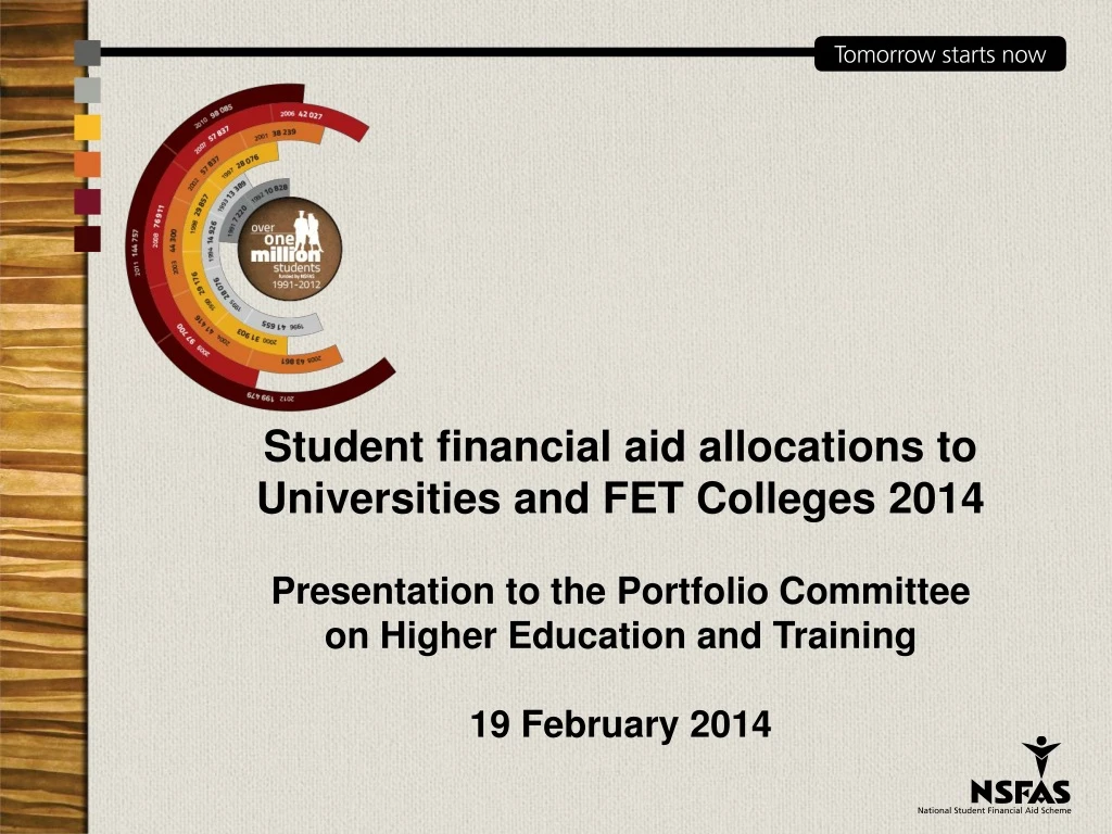 student financial aid allocations to universities