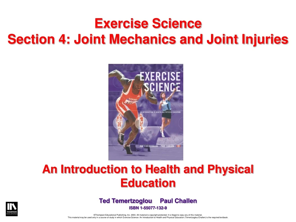 an introduction to health and physical education ted temertzoglou paul challen isbn 1 55077 132 9