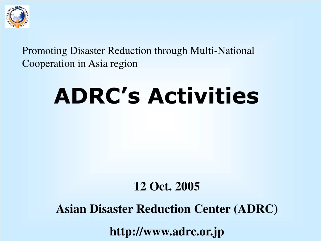 promoting disaster reduction through multi