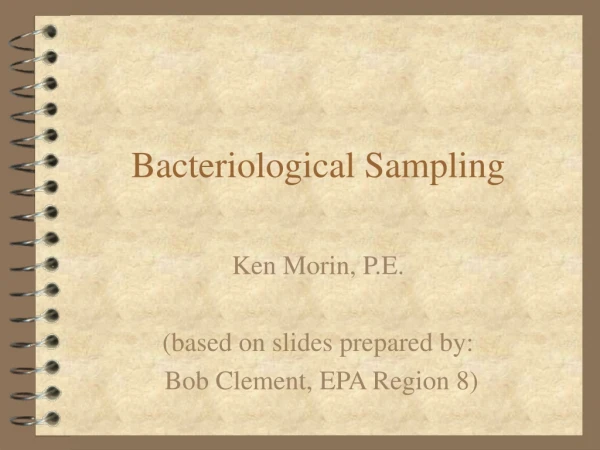 Bacteriological Sampling