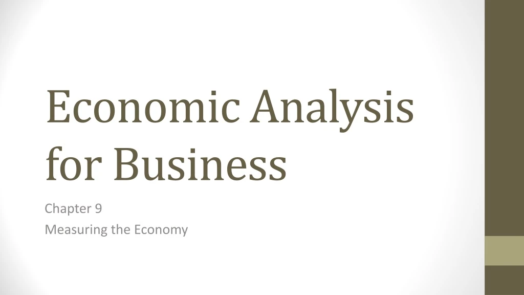 economic analysis for business