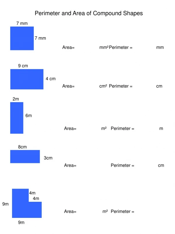 Perimeter and Area of Compound Shapes