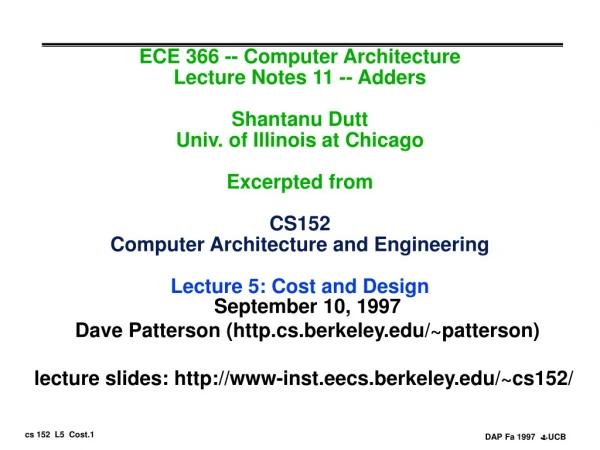 September 10, 1997 Dave Patterson (http.cs.berkeley/~patterson)