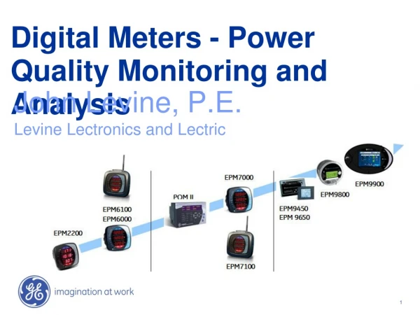 Digital Meters - Power Quality Monitoring and Analysis