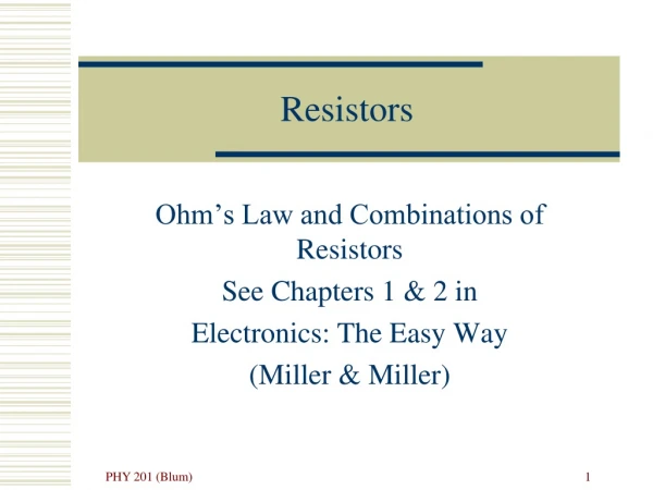 Resistors