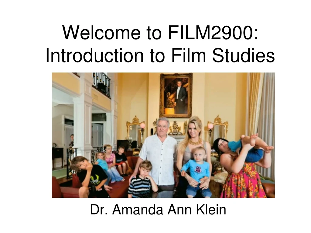 welcome to film2900 introduction to film studies