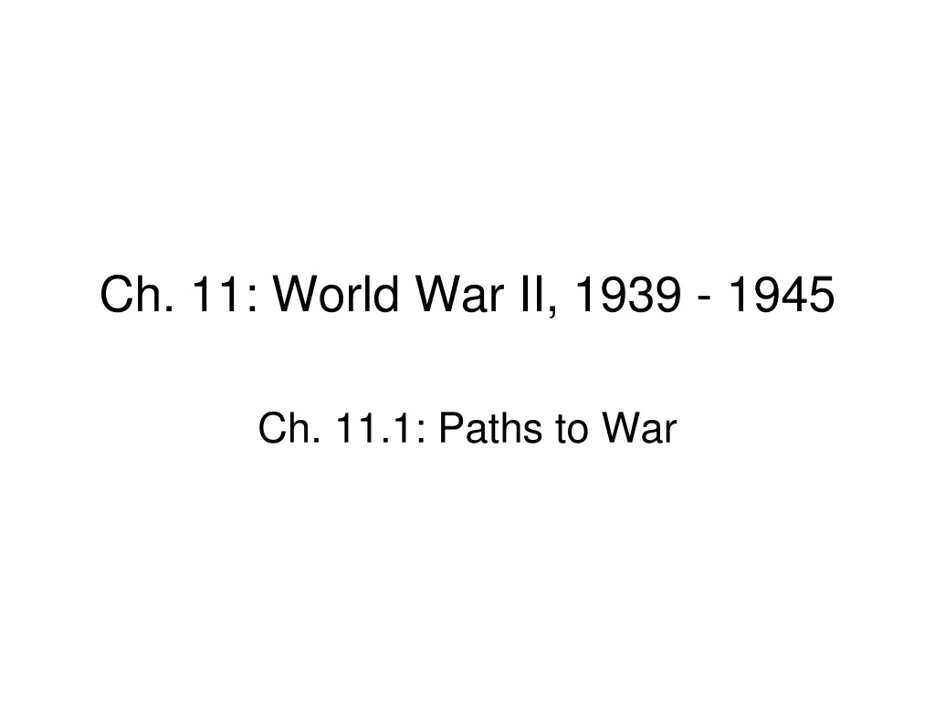 ch 11 world war ii 1939 1945