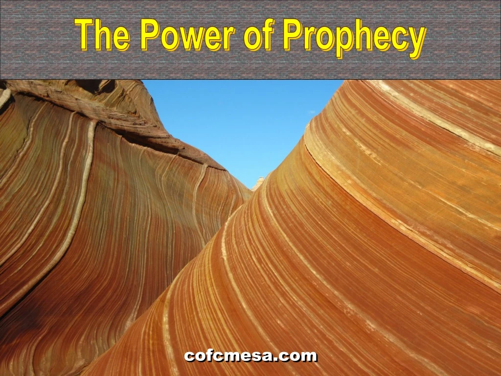 the power of prophecy