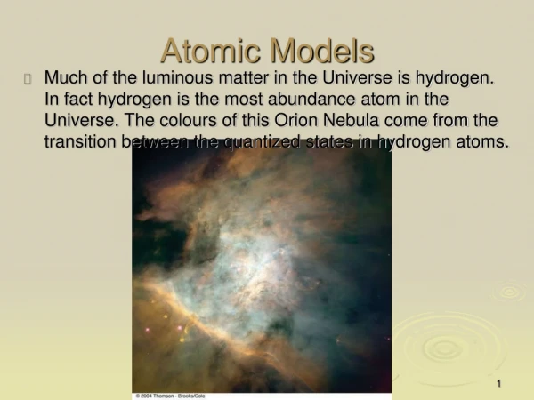 Atomic Models