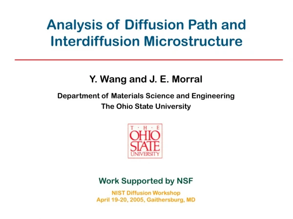 Analysis of Diffusion Path and Interdiffusion Microstructure
