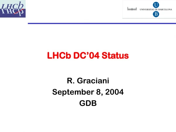 LHCb DC’04 Status