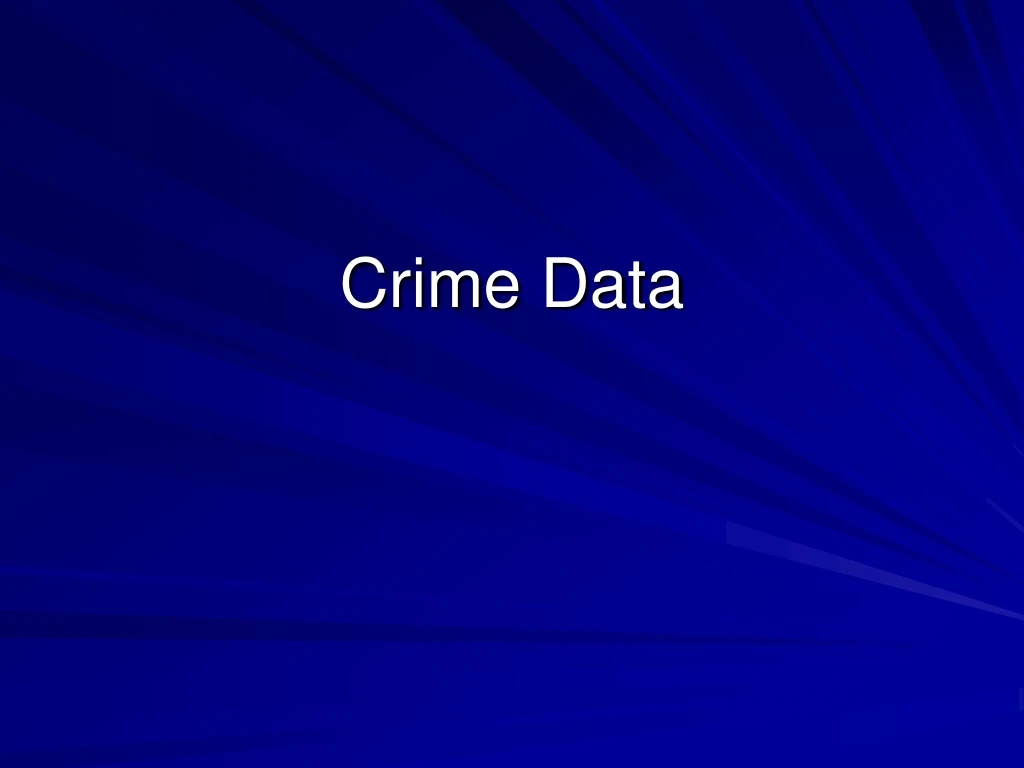 crime data