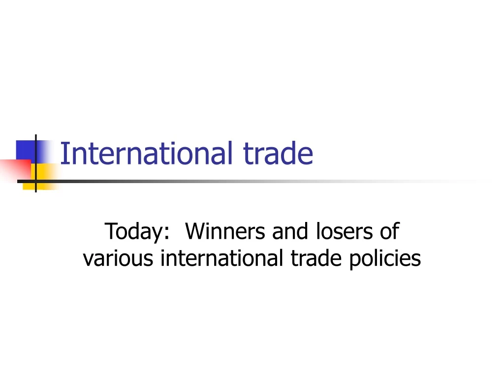 international trade