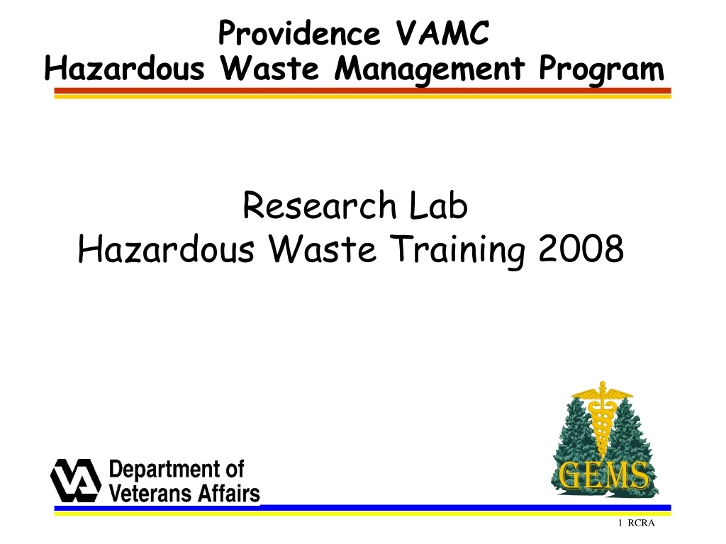 providence vamc hazardous waste management program