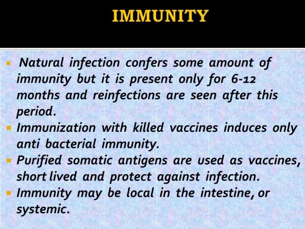 IMMUNITY