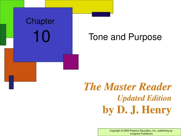 The Master Reader Updated Edition by D. J. Henry