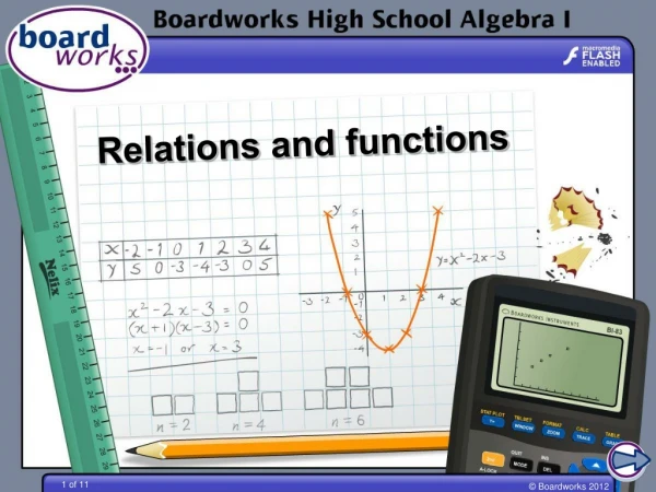 Relations and functions