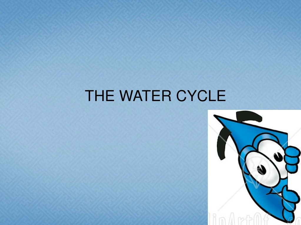 the water cycle