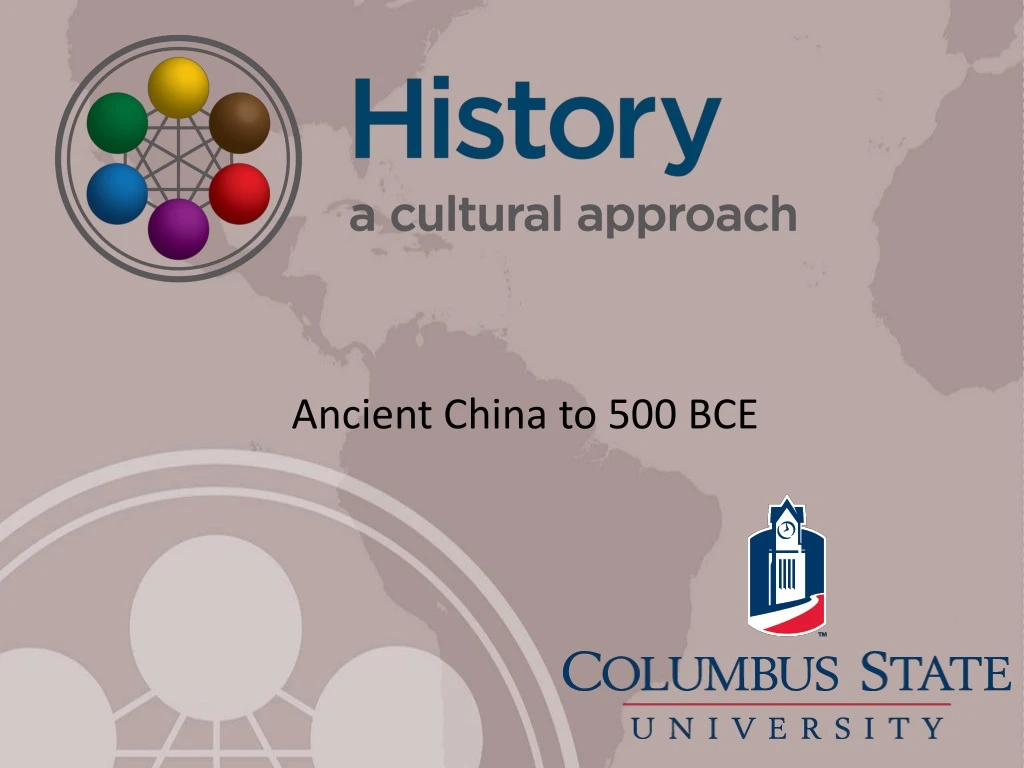 ancient china to 500 bce
