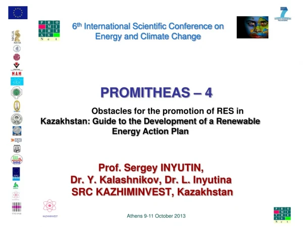 6 th  International Scientific Conference on Energy and Climate Change